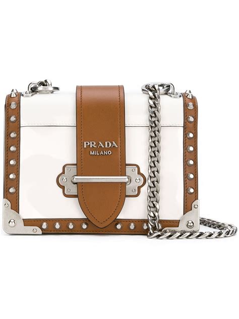 prada cahier chain white|prada cahier bag.